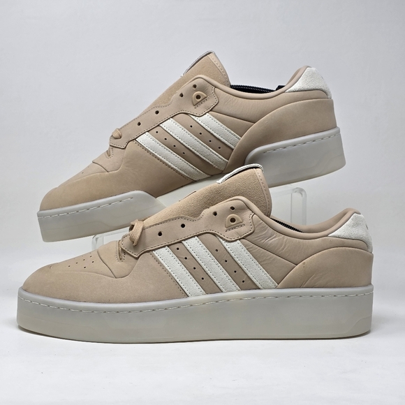 Adidas Originals Rivalry Lux Low OG Mens Size 14 Sneakers IH0255 Maple Beige New - Picture 3 of 13